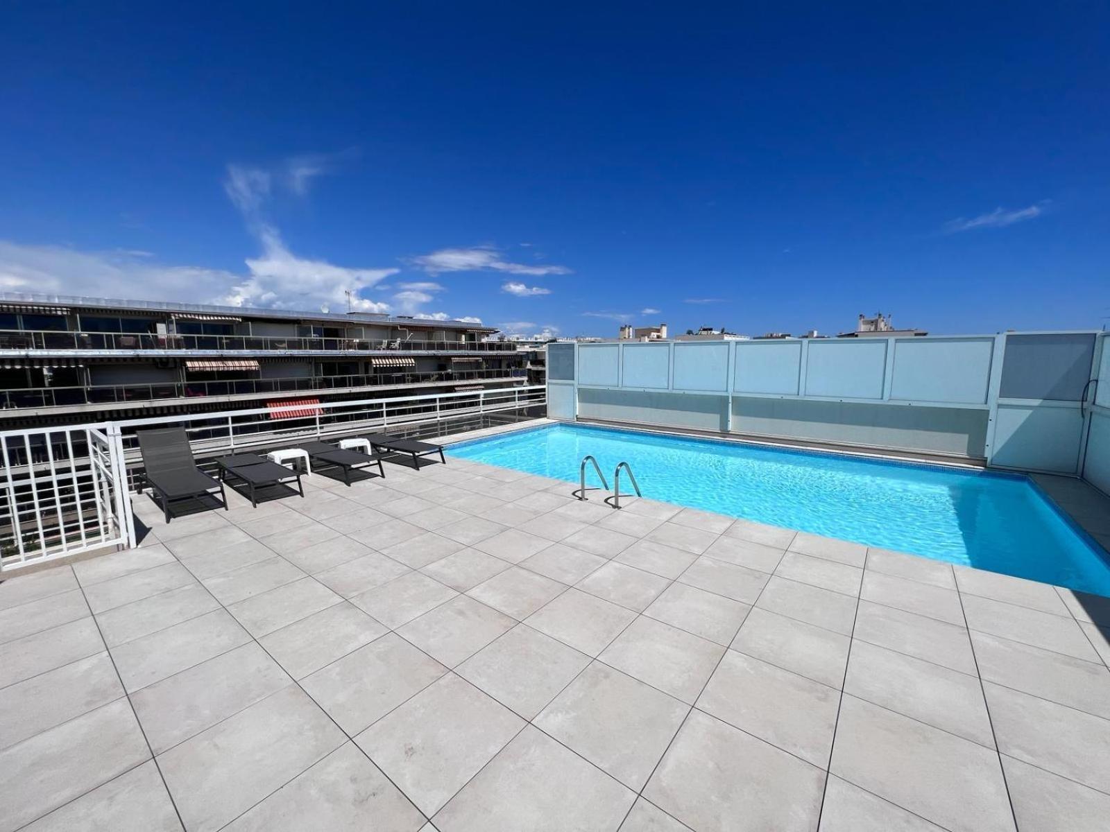 Villa D'Este - Apt 4 Prs - Clim - 300M Plage - Piscine-Parking En Option Жуан-ле-Пен Экстерьер фото